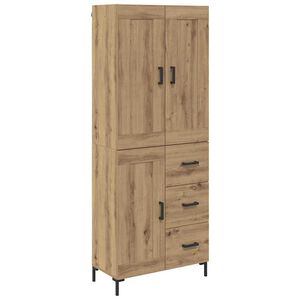 vidaXL Highboard 2 pcs Dąb rzemieślniczy Materiał drewnopochodny