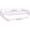 vidaXL Rama Ł&oacute;żka Narożnego z Materacem 2 pcs Ciemnoszary Aksamit