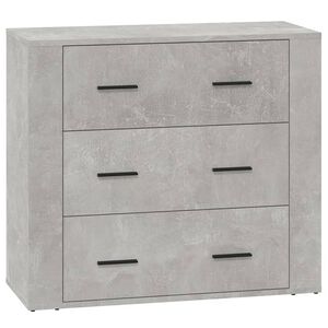 vidaXL Szafka, szarość betonu, 80x33x70 cm, materiał drewnopochodny