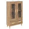 vidaXL Highboard Dąb rzemieślniczy 70 x 31 x 115 cm