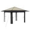 vidaXL Gazebo bez Ściany 3,3 x 3,3 m Kremowy i antracytowy