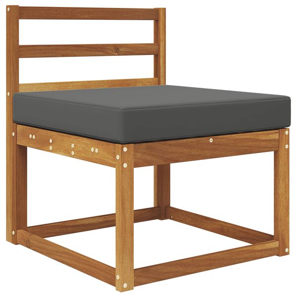 vidaXL Poduszka do sofy na zewnątrz Antracyt 60 x 60 x 8 cm Poliester