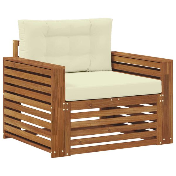 vidaXL Zestaw sof na zewnątrz Lite drewno akacjowe i poliester