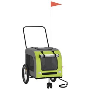 vidaXL Przyczepka rowerowa dla zwierząt, tkanina Oxford i żelazo