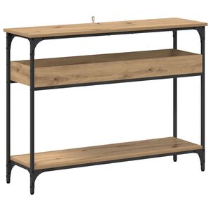 vidaXL Konsola dąb artisan 100 x 29 x 75 cm Drewno inżynieryjne