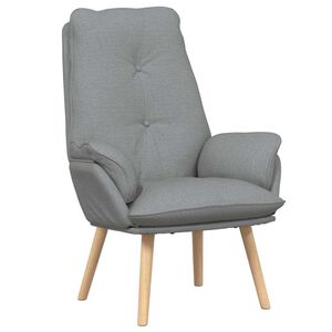 vidaXL fotel Jasnoszary 69 x 74 x 93 cm Tkanina i sklejka