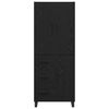 vidaXL Highboard z szufladą 2 pcs Czarny Dąb 69,5 x 34 x 180 cm