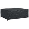 vidaXL Pokrowiec na meble Gładki Czarny 250 x 210 x 90 cm 600D