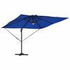 vidaXL Parasol Roma Niebieski 286 x 285 x 270 cm Aluminium i Poliester