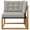 vidaXL Sofa narożna na zewnątrz Lite Drewno Akacji Naturalny