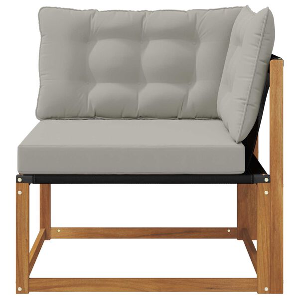 vidaXL Sofa narożna na zewnątrz Lite Drewno Akacji Naturalny