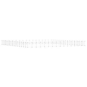 vidaXL Klatka dla zwierząt z bramką, 60 paneli, czarna, 525x525x35 cm, stal