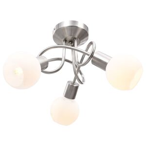 vidaXL Lampa sufitowa z ceramicznymi kloszami na 3 żar&oacute;wki E14