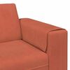 vidaXL Sofa Czerwono-pomarańczowy 250 x 188 x 76 cm Tkanina sztruksowa