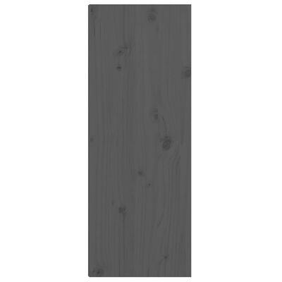 vidaXL Szafka ścienna, szara, 30x30x80 cm, lite drewno sosnowe