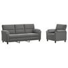 vidaXL Zestaw Sof 2 pcs ciemnoszary Welur