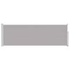 vidaXL Wysuwana markiza boczna na taras, 100 x 300 cm, szara