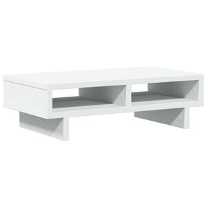 vidaXL Podstawka pod monitor, biała, 50x27x15 cm