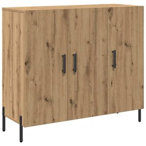 vidaXL Bufet Dąb rzemieślniczy 90 x 34 x 80 cm Drewno inżynieryjne