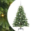 vidaXL Sztuczna choinka z 150 diodami LED Zielony 120 cm PE i PVC
