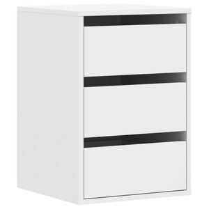 vidaXL Komoda, biała, 40x41x58 cm, materiał drewnopochodny