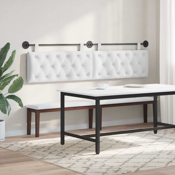 vidaXL Wisząca Głowa Biały 210 x 55 x 7 cm tkanina