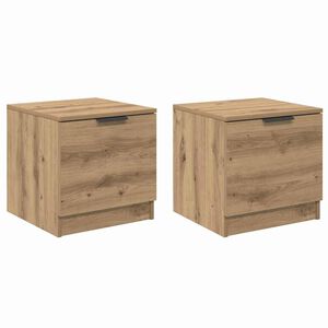 vidaXL Szafka pod ł&oacute;żko 2 szt. Dąb rzemieślniczy 40 x 39 x 40cm