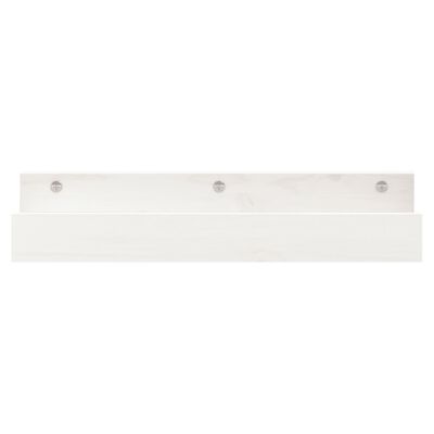 vidaXL Półki ścienne, 2 szt., białe, 50x12x9 cm, drewno sosnowe