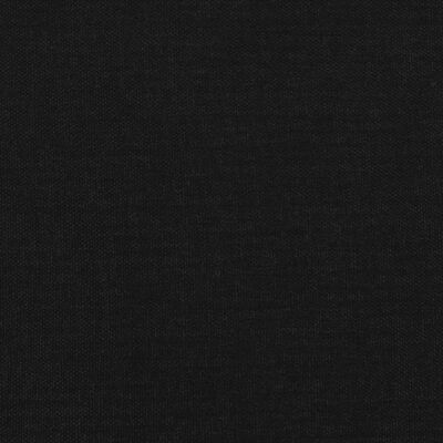 vidaXL Rama łóżka, czarna, 140x190 cm, obita tkaniną