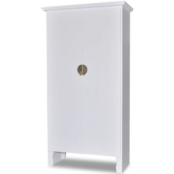 vidaXL Drewniana szafka chińska z 3 p&oacute;łkami i 2 drzwiami