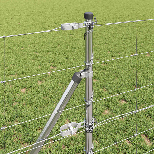 vidaXL Słupek ogrodzeniowy. Galwanizowany 25 x 0,8 m Stal