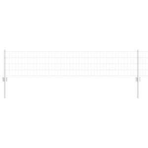 vidaXL Ogrodzenie Euro z słupkiem 25 x 0,4 m Stal ocynkowana srebrny
