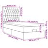 vidaXL Rama ł&oacute;żka otomana z materacami, r&oacute;żowa, 80x200 cm, aksamit