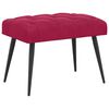 vidaXL Ławka z guzikami Czerwone wino 60 x 40 x 45 cm Welur