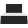 vidaXL Ł&oacute;żko z miejscem na przechowywanie i LED Czarny 140 x 200 cm