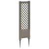 vidaXL Trellis z gwoździem Szary 43 x 6 x 165 cm PP