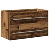 vidaXL Szafka pod umywalkę łazienkową, stare drewno, 80x38,5x48 cm