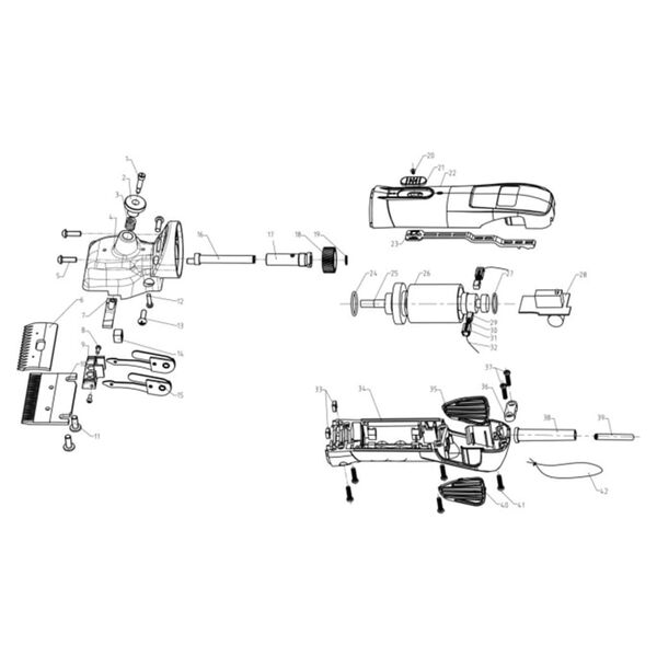 Kerbl Maszynka do strzyżenia zwierząt FarmClippers 4, 200 W
