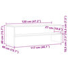vidaXL Szafka pod TV, stare drewno, 120x40x40 cm