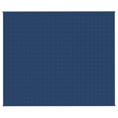vidaXL Koc obciążeniowy, niebieski, 220x260 cm, 15 kg, tkanina
