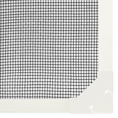 vidaXL Magnetyczna moskitiera okienna, biała, 80x120 cm