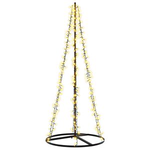 vidaXL Choinka świąteczna LED 165 cm 540 LED Ciepła biel Stal Czarny