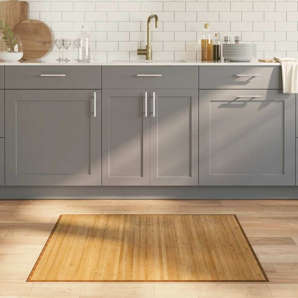 vidaXL Dywan prostokątny, naturalny, 80x100 cm, bambusowy