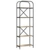 vidaXL P&oacute;łka na książki 5 poziomy 60 x 30 x 183 cm Drewno inżynieryjne