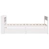 vidaXL Rama ł&oacute;żka bez materaca, biała, 90x190 cm, lite drewno sosnowe