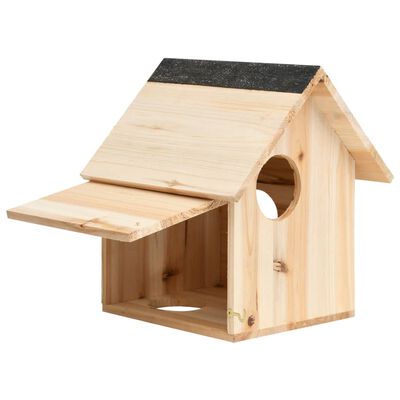 vidaXL Domek dla wiewiórki, lite drewno jodłowe, 26x25x29 cm
