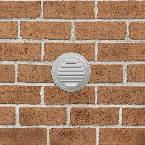 vidaXL Pokrywy wentylacyjne 4 pcs Srebrny 80 mm Stal nierdzewna