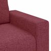 vidaXL Sofa 2-osobowa w kolorze czerwonego wina 160x77x82 cm Tkanina