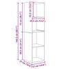 vidaXL Zestaw szafek RTV Stare drewno 37 x 37 x 142,5 cm