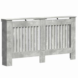 vidaXL Pokrywa Grzejnika Betonowy szary 152 x 19 x 81,5 cm